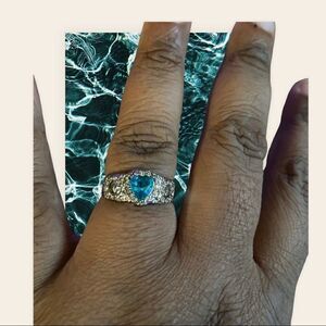 BLUE TOPAZ FASHION RING 8